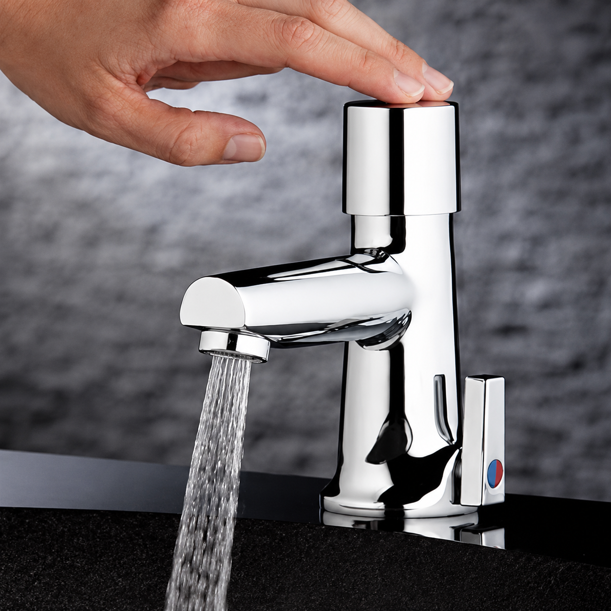 Chicago Faucets HyTronic Commercial Touchless Bathroom Faucet