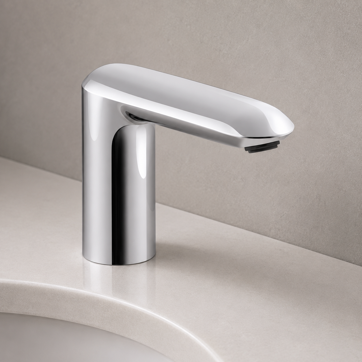 KOHLER Kumin touchless commercial faucet with concealed Kinesis sensor