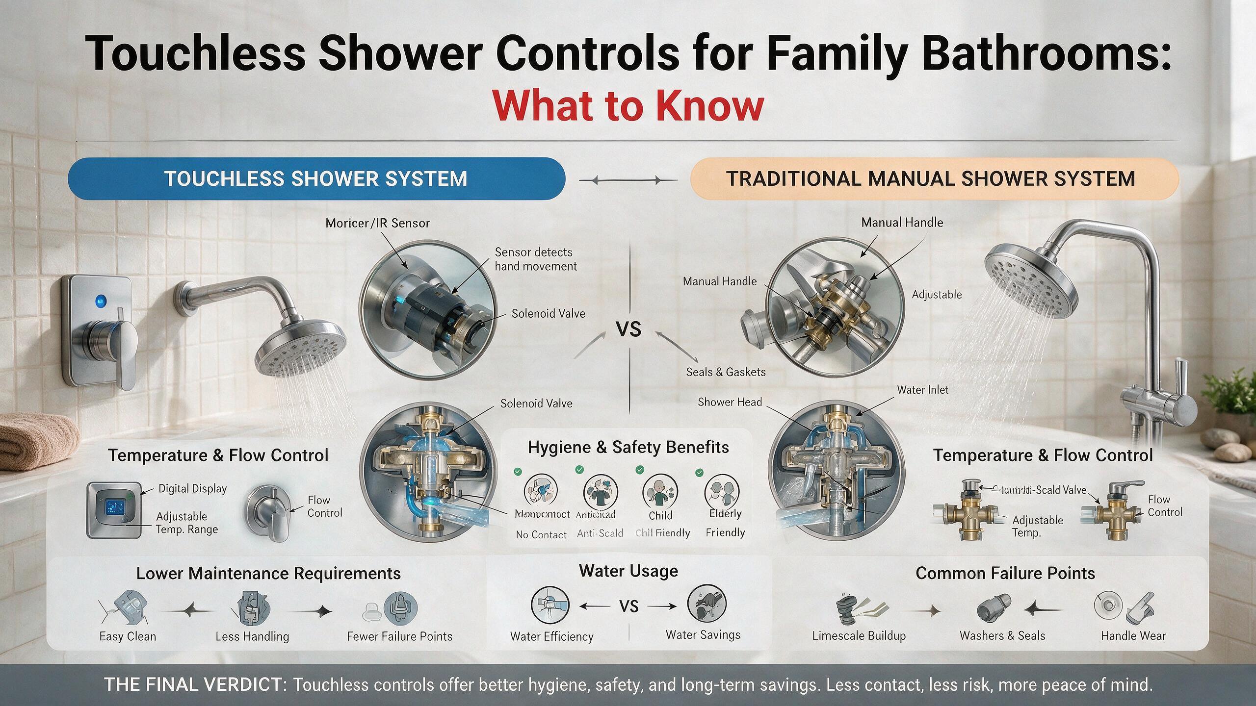 touchless shower control