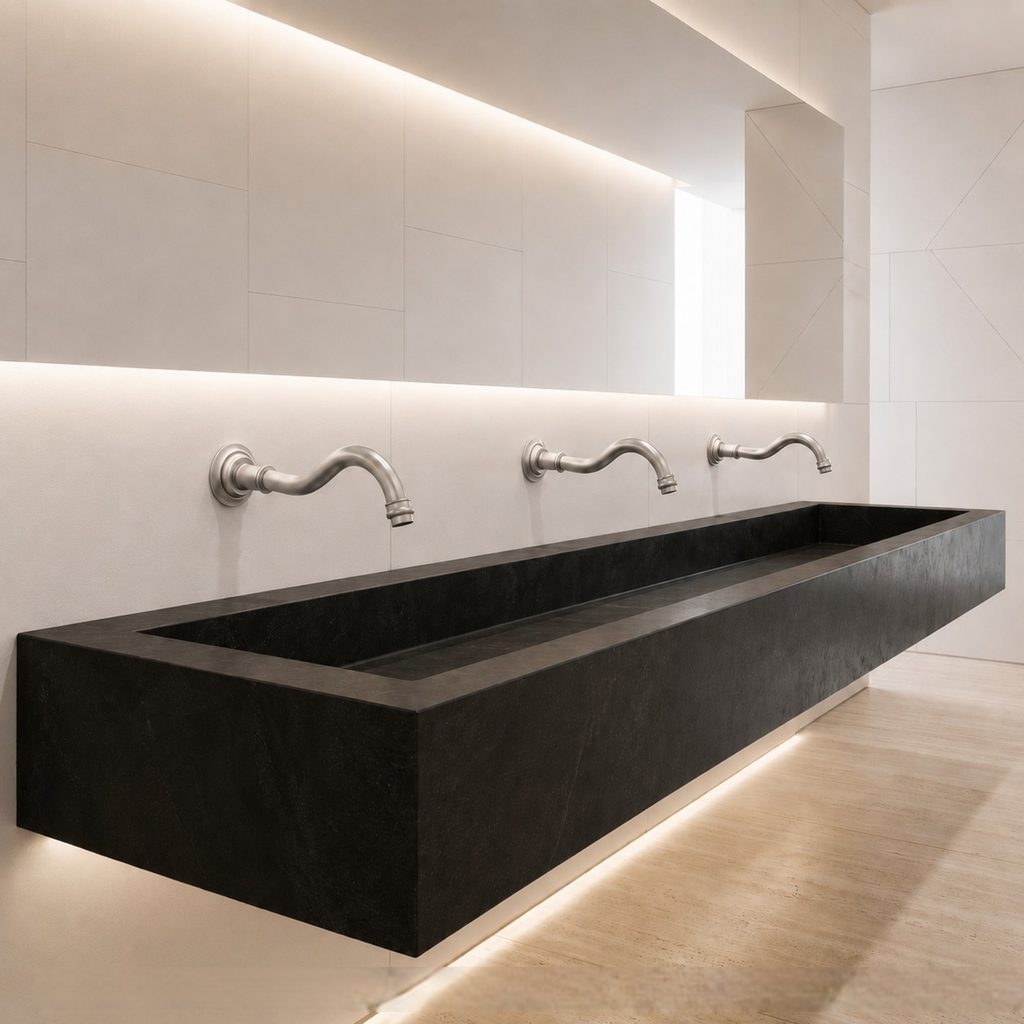 Hospitality restroom fixture environment