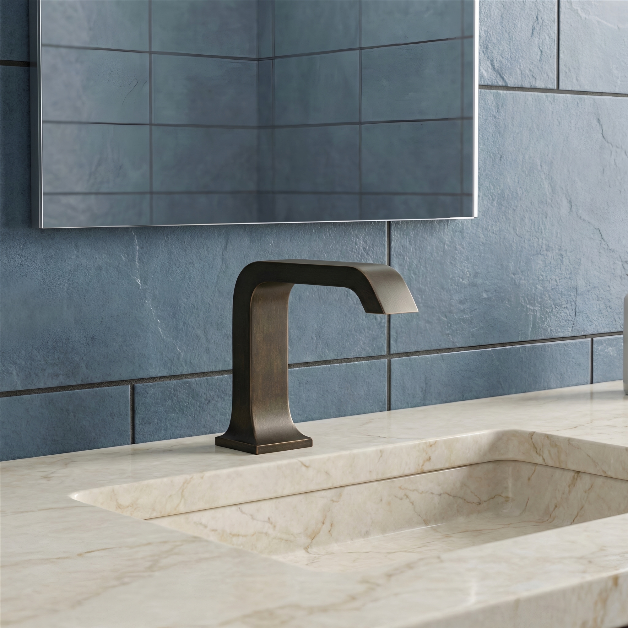 Commercial sensor faucet installation context