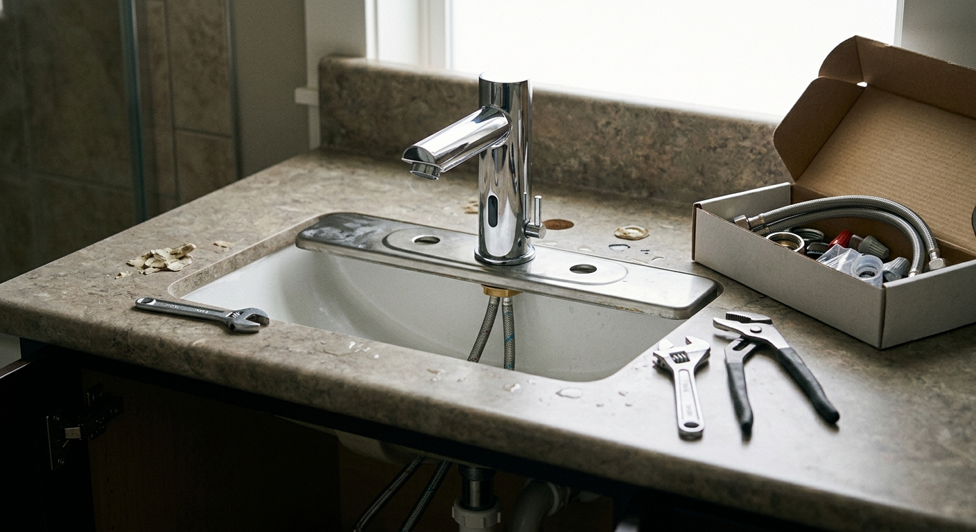 Read more about the article Retrofitting a Touchless Faucet Onto Your Existing Deck Plate